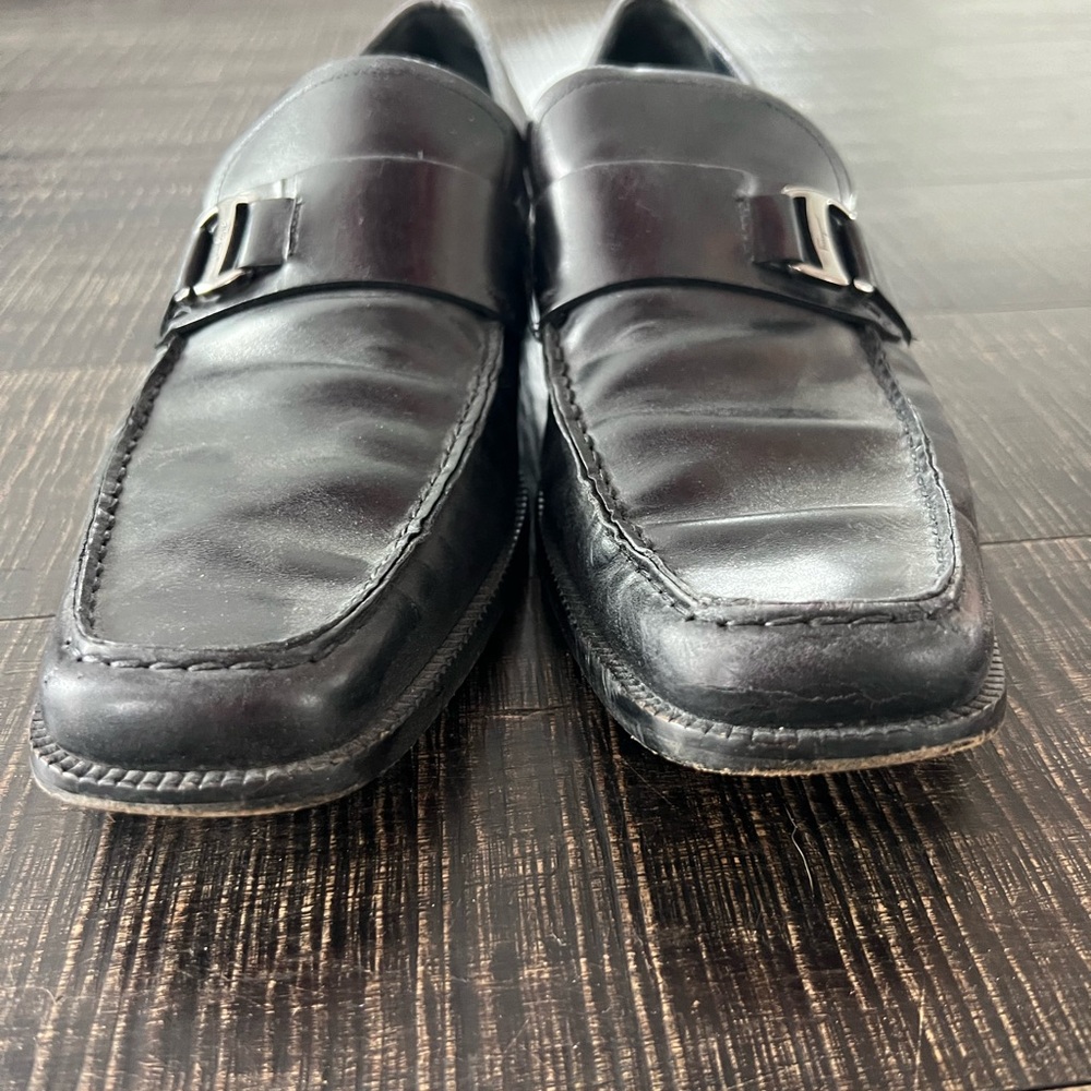 Men’s Salvatore Ferragamo men’s dress shoes. Worn but no damage.